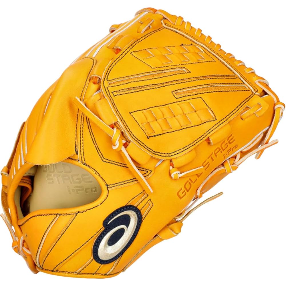 ゴールドステージ i-Pro イエロー グローブ アシックス（ASICS）（メンズ）軟式用グラブ 内野手 野球